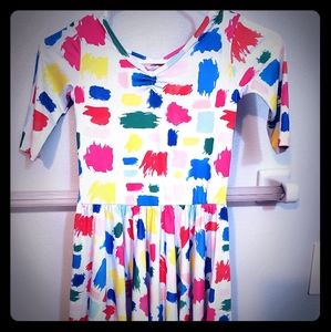 Dot Dot Smile girls size 7 multi color dress